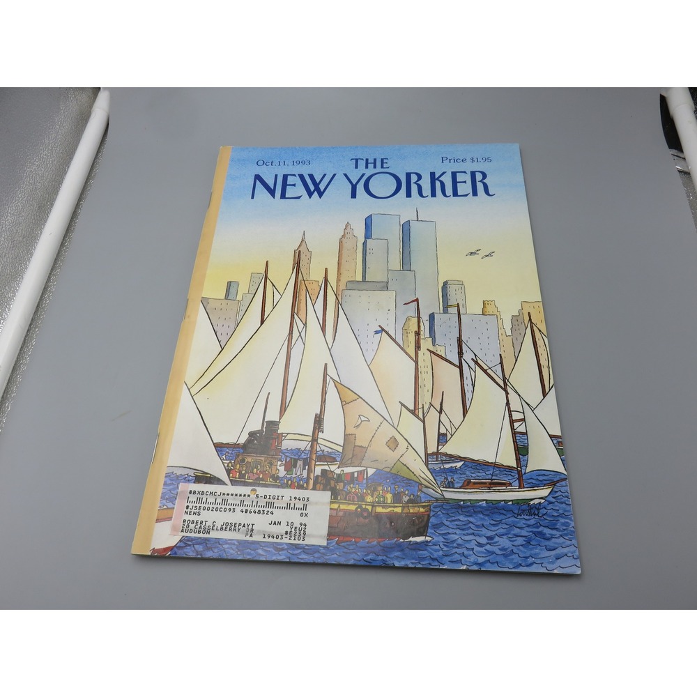 The New Yorker Magazine October 11 1993 Loustal Cover World Trading Center NYC